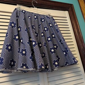 Vintage Floral Skater Skirt